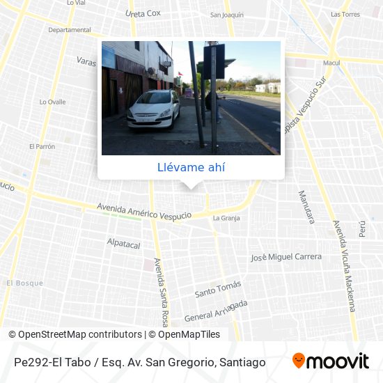 Mapa de Pe292-El Tabo / Esq. Av. San Gregorio