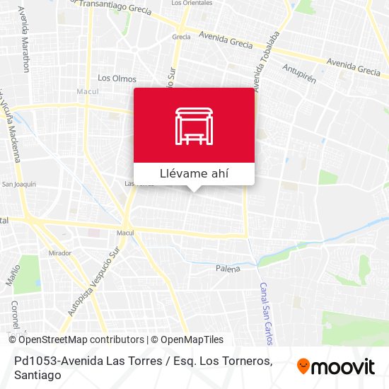 Mapa de Pd1053-Avenida Las Torres / Esq. Los Torneros