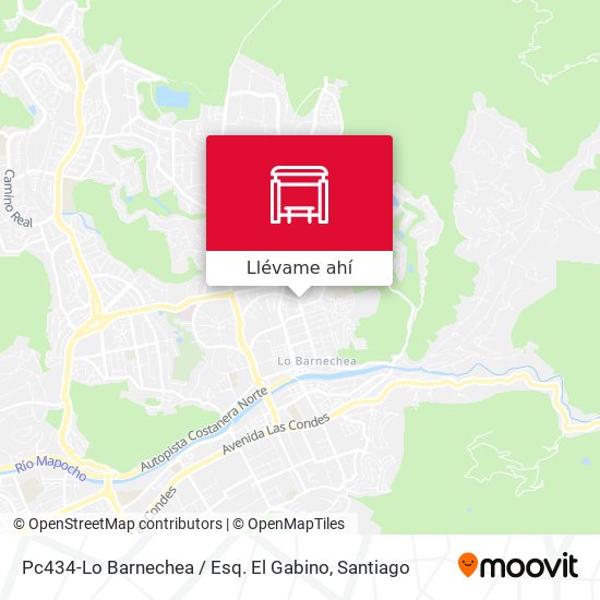 Mapa de Pc434-Lo Barnechea / Esq. El Gabino