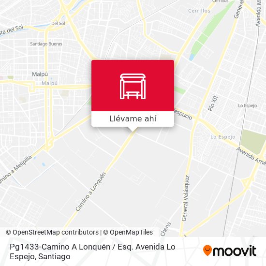 Mapa de Pg1433-Camino A Lonquén / Esq. Avenida Lo Espejo