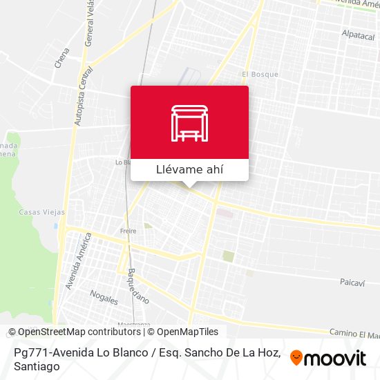 Mapa de Pg771-Avenida Lo Blanco / Esq. Sancho De La Hoz