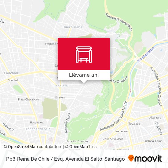 Mapa de Pb3-Reina De Chile / Esq. Avenida El Salto
