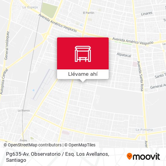 Mapa de Pg635-Av. Observatorio / Esq. Los Avellanos