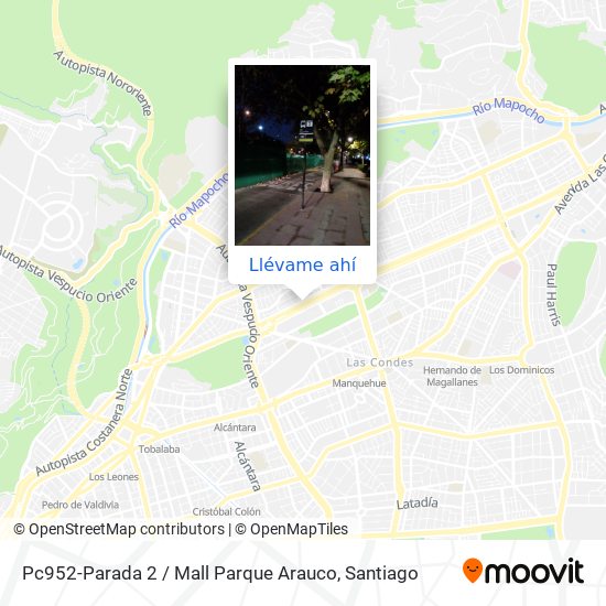 Mapa de Pc952-Parada 2 / Mall Parque Arauco