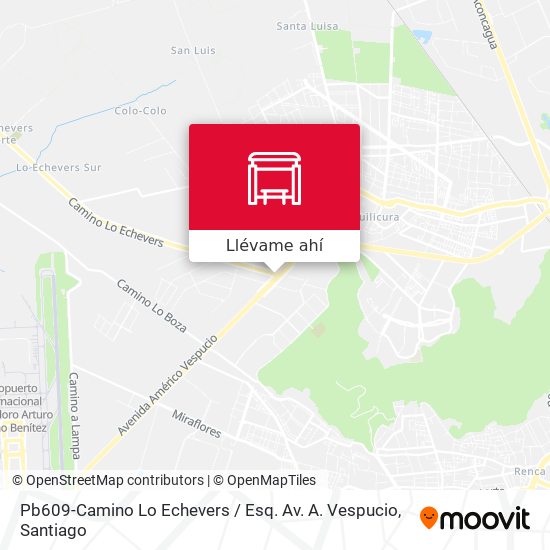 Mapa de Pb609-Camino Lo Echevers / Esq. Av. A. Vespucio
