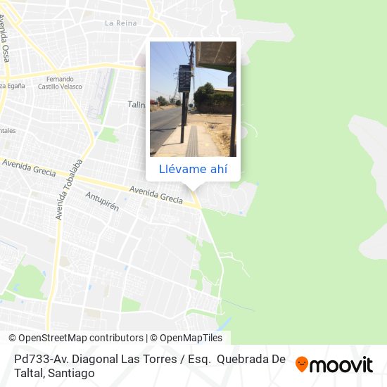 Mapa de Pd733-Av. Diagonal Las Torres / Esq.  Quebrada De Taltal