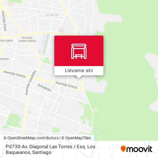 Mapa de Pd730-Av. Diagonal Las Torres / Esq. Los Baqueanos