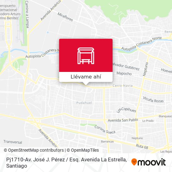 Mapa de Pj1710-Av. José J. Pérez / Esq. Avenida La Estrella