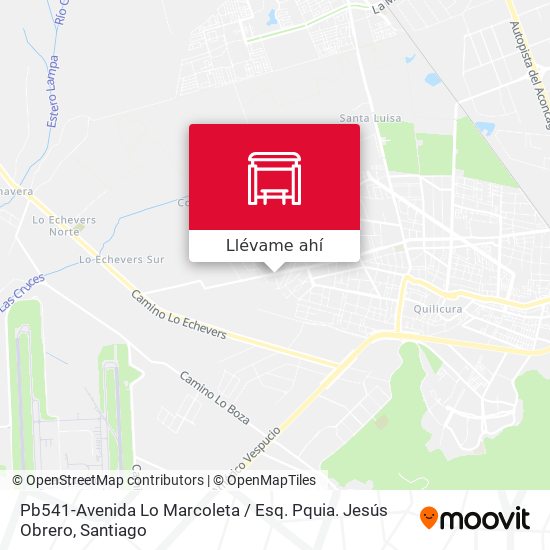 Mapa de Pb541-Avenida Lo Marcoleta / Esq. Pquia. Jesús Obrero