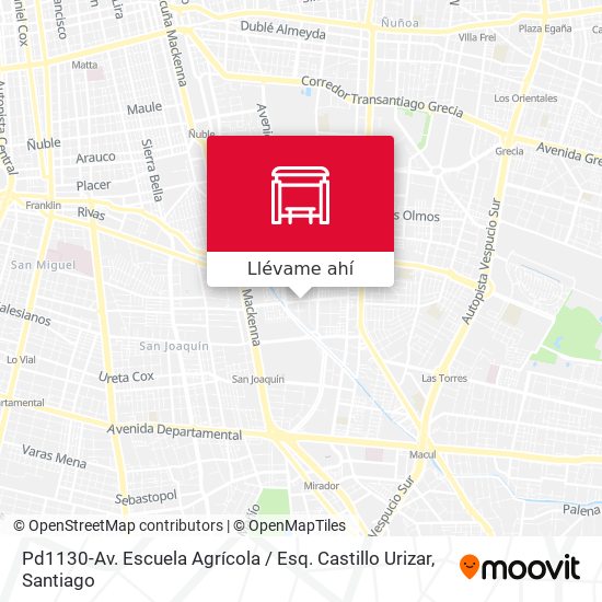 Mapa de Pd1130-Av. Escuela Agrícola / Esq. Castillo Urizar