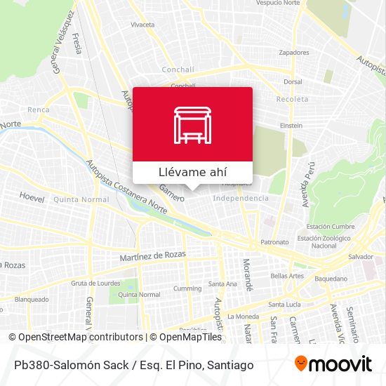 Mapa de Pb380-Salomón Sack / Esq. El Pino