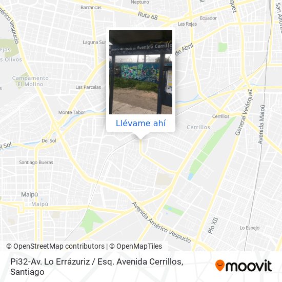 Mapa de Pi32-Av. Lo Errázuriz / Esq. Avenida Cerrillos