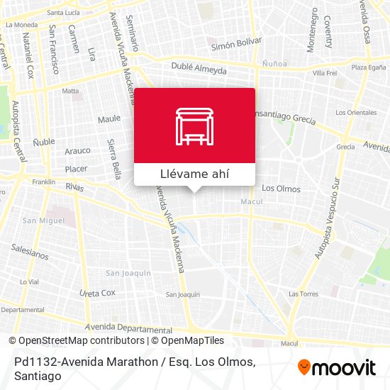 Mapa de Pd1132-Avenida Marathon / Esq. Los Olmos