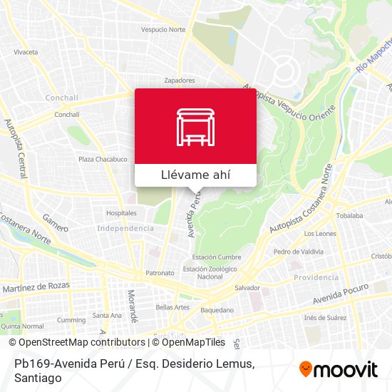 Mapa de Pb169-Avenida Perú / Esq. Desiderio Lemus
