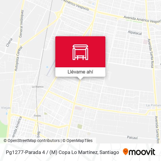 Mapa de Pg1277-Parada 4 / (M) Copa Lo Martínez