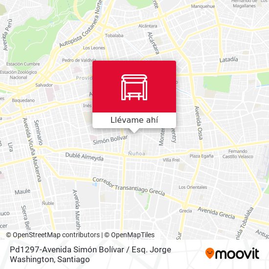 Mapa de Pd1297-Avenida Simón Bolívar / Esq. Jorge Washington