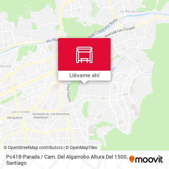 Mapa de Pc418-Parada / Cam. Del Algarrobo Altura Del 1500