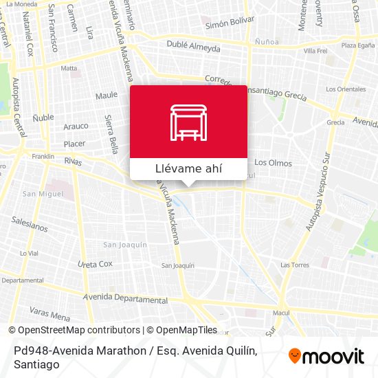 Mapa de Pd948-Avenida Marathon / Esq. Avenida Quilín