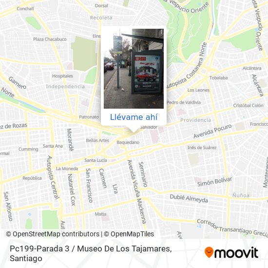 Mapa de Pc199-Parada 3 / Museo De Los Tajamares