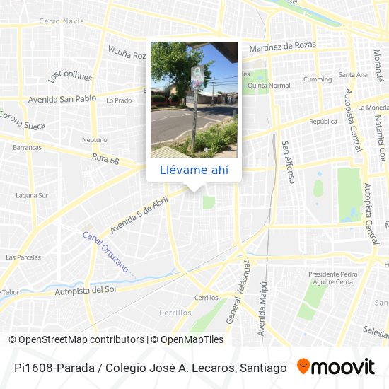 Mapa de Pi1608-Parada / Colegio José A. Lecaros