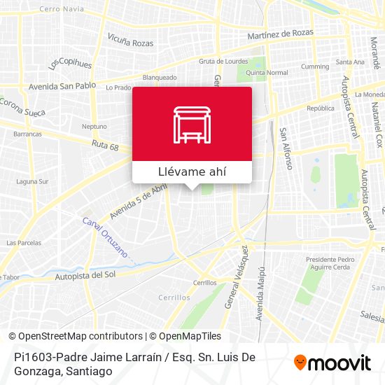 Mapa de Pi1603-Padre Jaime Larraín / Esq. Sn. Luis De Gonzaga