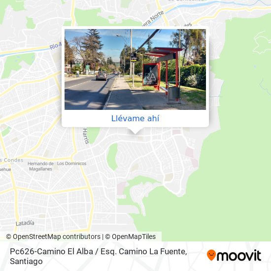 Mapa de Pc626-Camino El Alba / Esq. Camino La Fuente