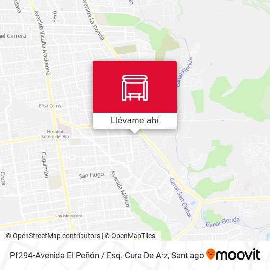 Mapa de Pf294-Avenida El Peñón / Esq. Cura De Arz