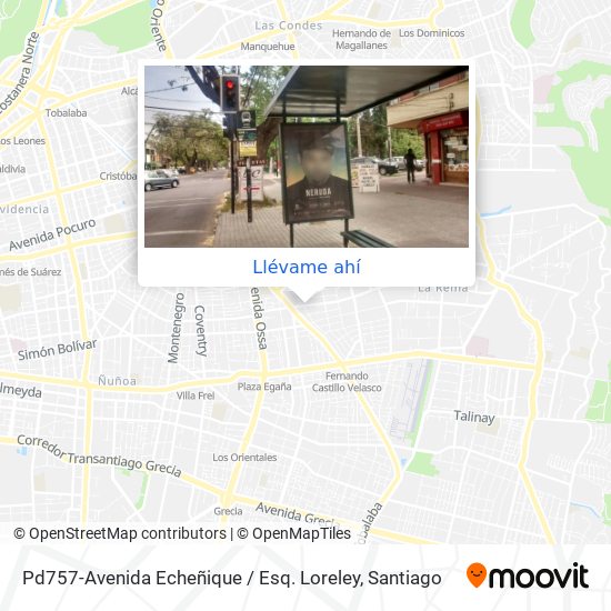 Mapa de Pd757-Avenida Echeñique / Esq. Loreley