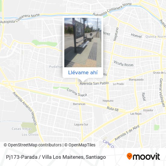 Mapa de Pj173-Parada / Villa Los Maitenes