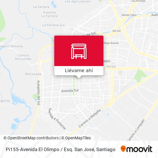 Mapa de Pi155-Avenida El Olimpo / Esq. San José
