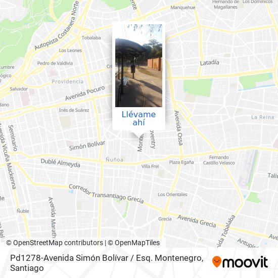 Mapa de Pd1278-Avenida Simón Bolívar / Esq. Montenegro