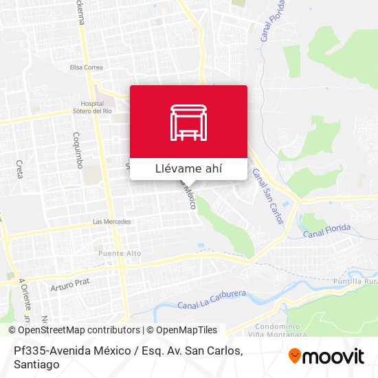 Mapa de Pf335-Avenida México / Esq. Av. San Carlos