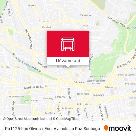 Mapa de Pb1125-Los Olivos / Esq. Avenida La Paz