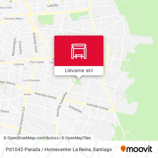 Mapa de Pd1042-Parada / Homecenter La Reina