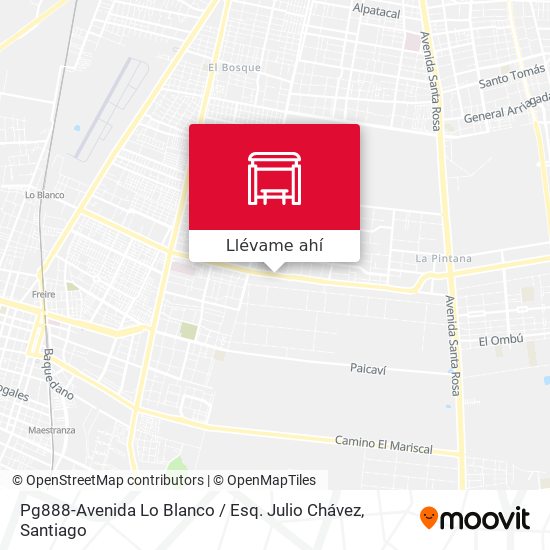 Mapa de Pg888-Avenida Lo Blanco / Esq. Julio Chávez