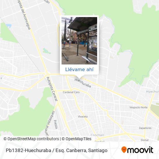 Mapa de Pb1382-Huechuraba / Esq. Canberra