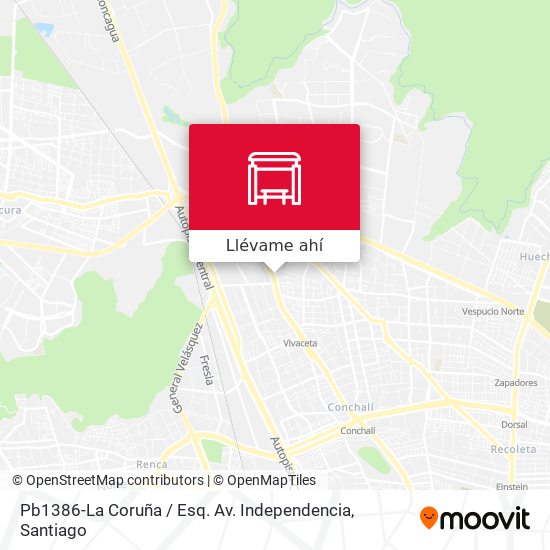 Mapa de Pb1386-La Coruña / Esq. Av. Independencia