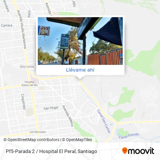 Mapa de Pf5-Parada 2 / Hospital El Peral