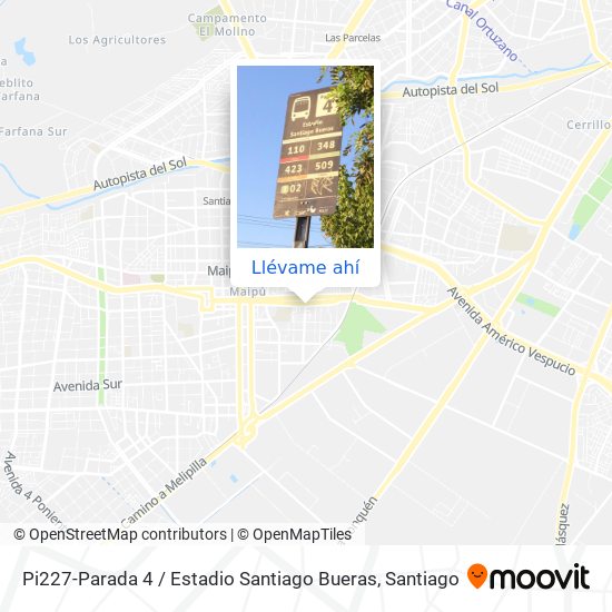 Mapa de Pi227-Parada 4 / Estadio Santiago Bueras