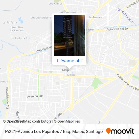 Mapa de Pi221-Avenida Los Pajaritos / Esq. Maipú