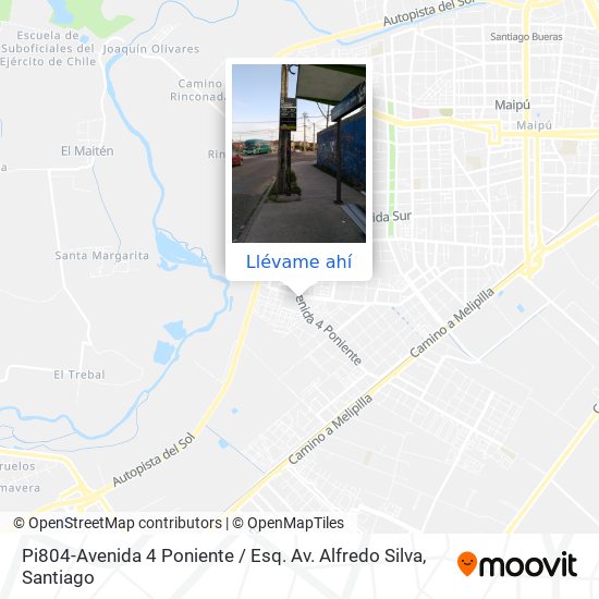 Mapa de Pi804-Avenida 4 Poniente / Esq. Av. Alfredo Silva