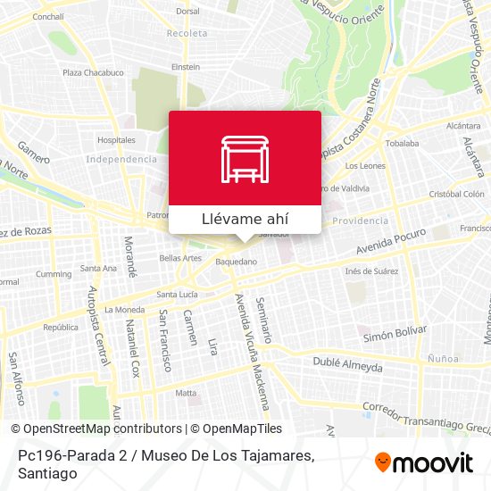 Mapa de Pc196-Parada 2 / Museo De Los Tajamares