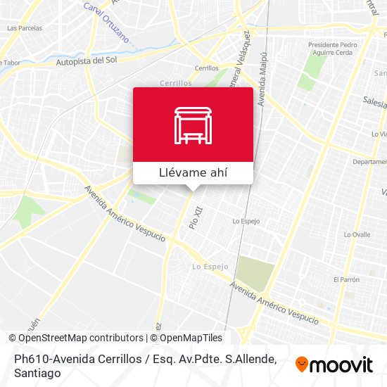 Mapa de Ph610-Avenida Cerrillos / Esq. Av.Pdte. S.Allende