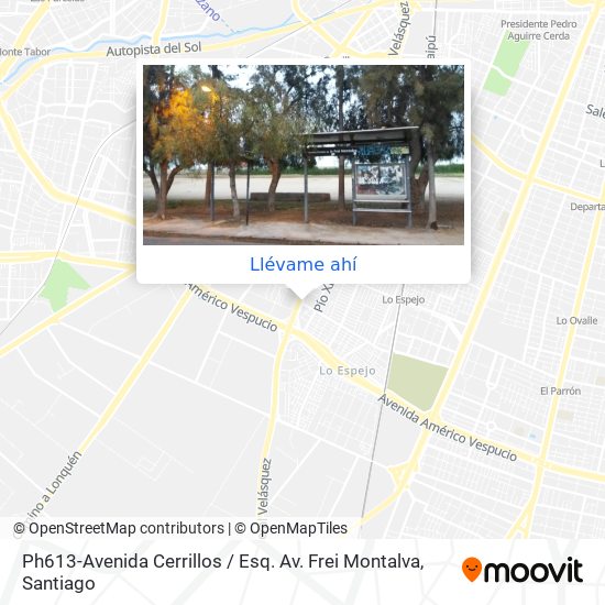 Mapa de Ph613-Avenida Cerrillos / Esq. Av. Frei Montalva