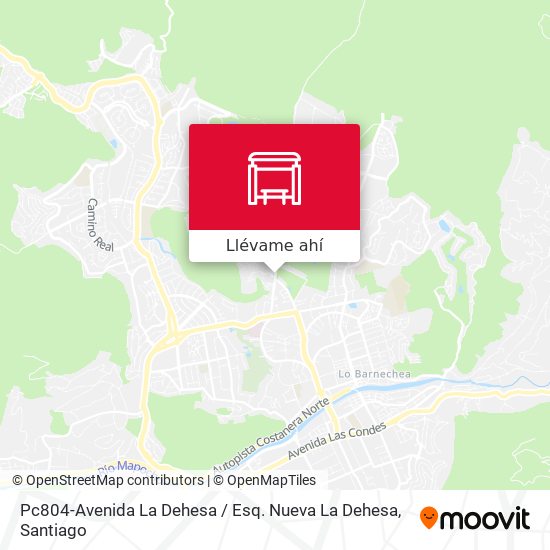 Mapa de Pc804-Avenida La Dehesa / Esq. Nueva La Dehesa