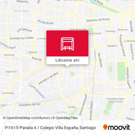 Mapa de Pi1615-Parada 4 / Colegio Villa España