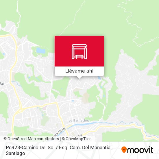 Mapa de Pc923-Camino Del Sol / Esq. Cam. Del Manantial
