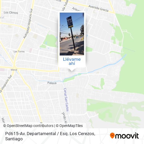 Mapa de Pd615-Av. Departamental / Esq. Los Cerezos