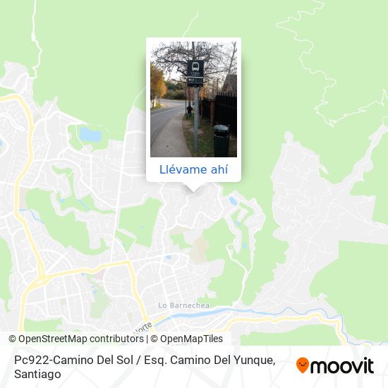 Mapa de Pc922-Camino Del Sol / Esq. Camino Del Yunque