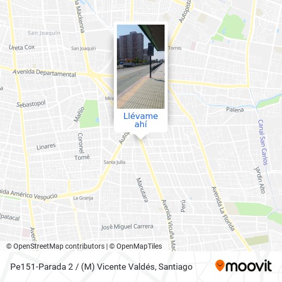 Mapa de Pe151-Parada 2 / (M) Vicente Valdés